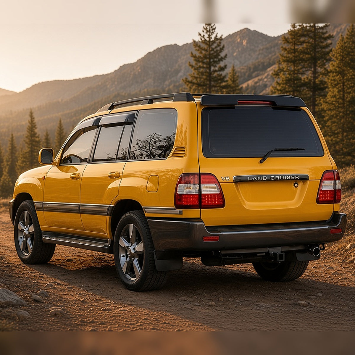 Rear roof spoiler for 1998-2006 Toyota Land Cruiser 100 Series