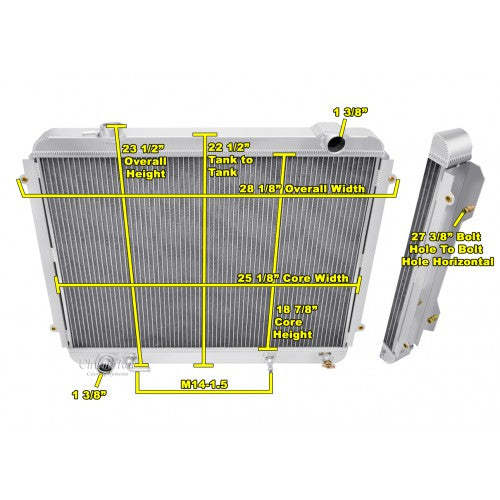High Clearance Radiator Conversion (HCR) - 3.4L V6