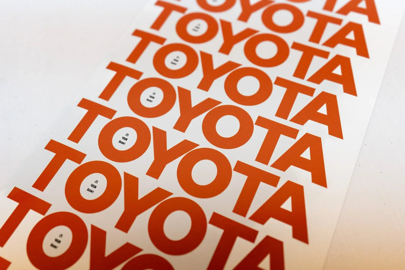 Load image into Gallery viewer, TOYOTA Front Door Sill Letter Overlays - 2024+ Tacoma / 2025+ 4Runner
