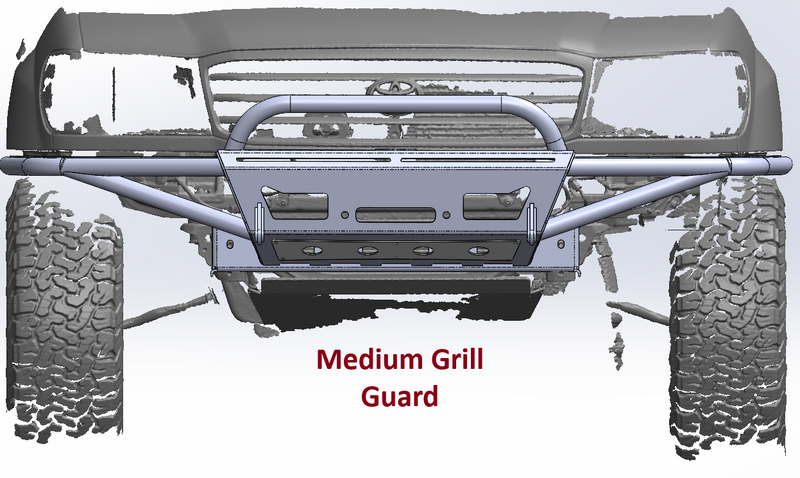 Load image into Gallery viewer, Landcruiser 100 Series Front Bumper High Clearance STRYKER 100 - DIY Kit (1998 - 2007)
