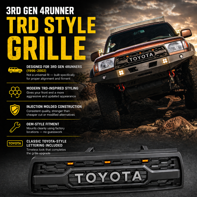 Load image into Gallery viewer, 3rd Gen 4Runner TRD-style Grille (1996 - 2002)
