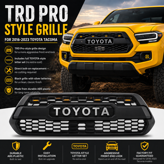 TRD Pro Grille for 2016-2023 3rd Gen Toyota Tacoma