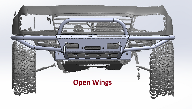 Load image into Gallery viewer, Landcruiser 100 Series Front Bumper High Clearance STRYKER 100 - DIY Kit (1998 - 2007)
