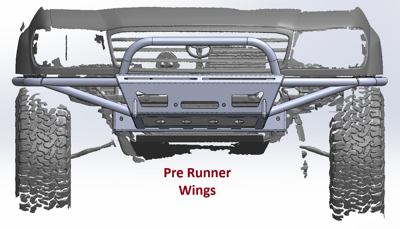 Load image into Gallery viewer, Landcruiser 100 Series Front Bumper High Clearance STRYKER 100 - DIY Kit (1998 - 2007)
