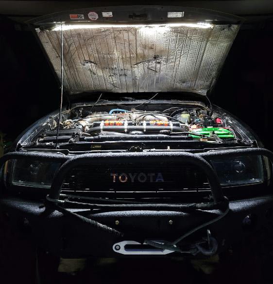 Load image into Gallery viewer, Under Hood LED Light Kit for ALL MAKES and Toyotas (4Runners, Tacomas, Sequoias, Tundras, LC, FJ, GX)
