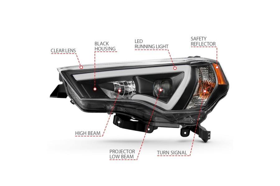 Plank Style Projector LED STRIP Headlights - 2014+ Toyota 4Runner - Yota Nation