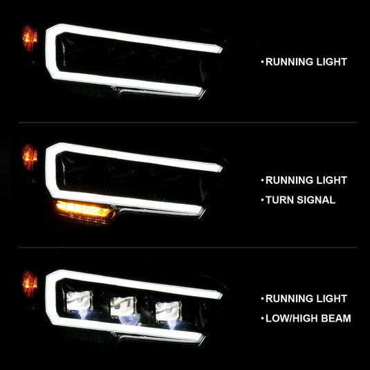 Anzo Led Plank Style Projector Headlights 2016+ Toyota Tacoma - Yota Nation