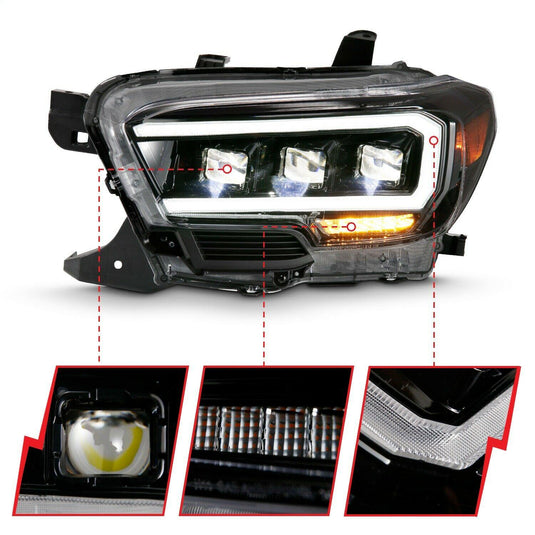 Anzo Led Plank Style Projector Headlights 2016+ Toyota Tacoma - Yota Nation