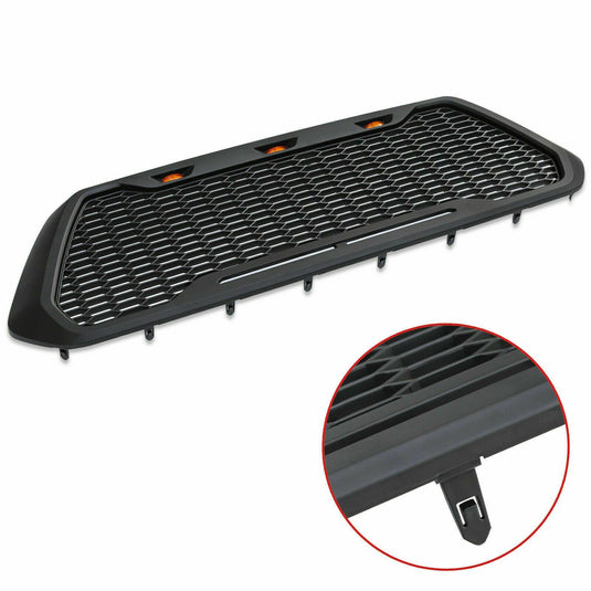 Raptor Style Matte Black Grille w/3 LED Lights - 2016+ Toyota Tacoma - Yota Nation