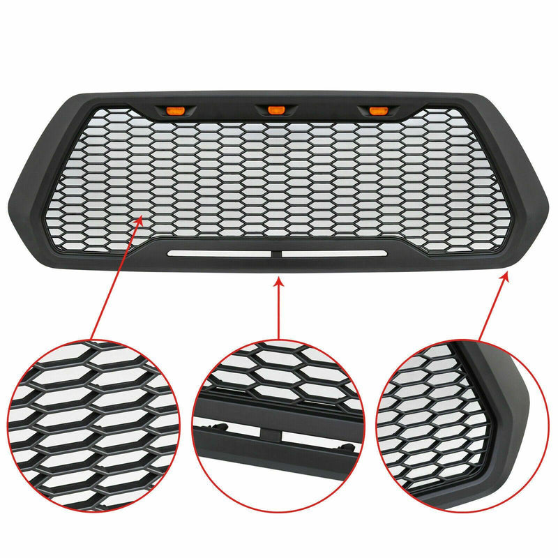 Load image into Gallery viewer, Raptor Style Matte Black Grille w/3 LED Lights - 2016+ Toyota Tacoma - Yota Nation
