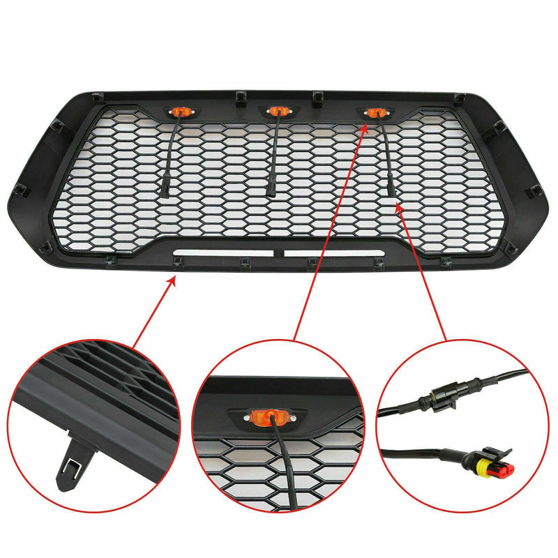 Load image into Gallery viewer, Raptor Style Matte Black Grille w/3 LED Lights - 2016+ Toyota Tacoma - Yota Nation
