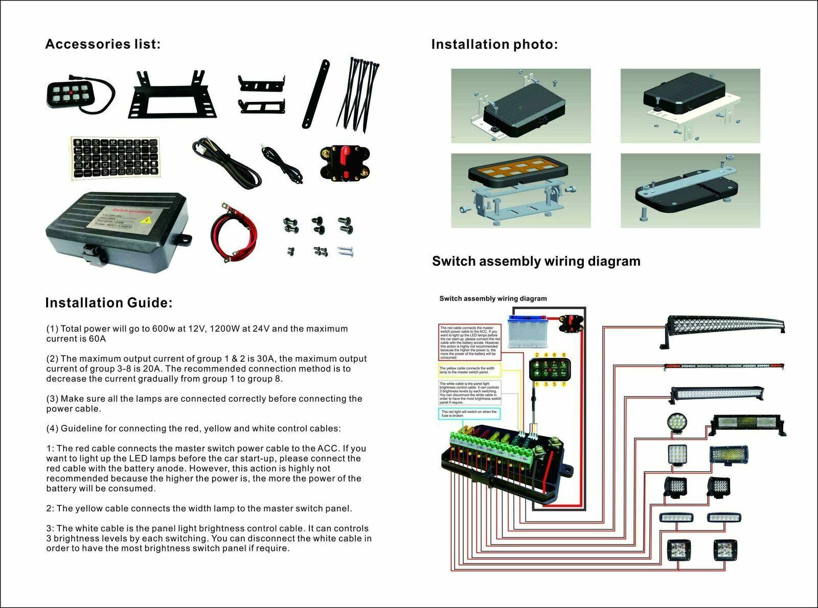 8 Gang Switch Panel and External Fuse Box - Yota Nation