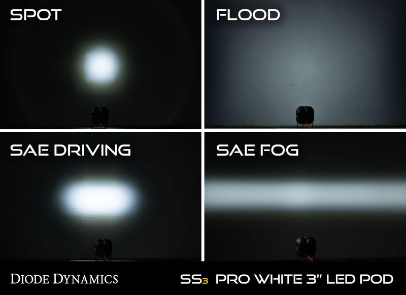 Load image into Gallery viewer, Stage Series 3&quot; SAE/DOT Pro Standard LED Pod (one) White/Yellow - Yota Nation
